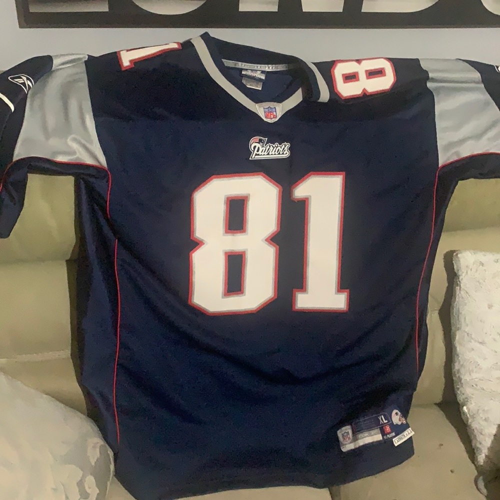 New England Patriots #81 Randy Moss Jersey Size XL.